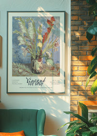 Vincent Van Gogh Vase with Gladioli exhibition poster