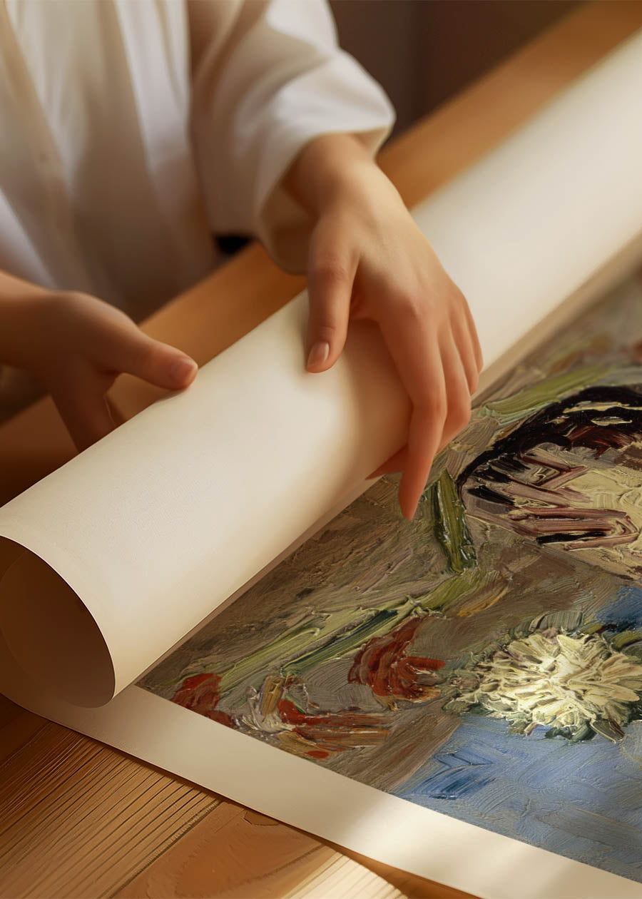 Vincent Van Gogh Vase with Gladioli exhibition poster