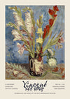 Vincent Van Gogh Vase with Gladioli exhibition poster