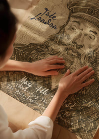Vincent Van Gogh Postman Sketch Exhibition Poster