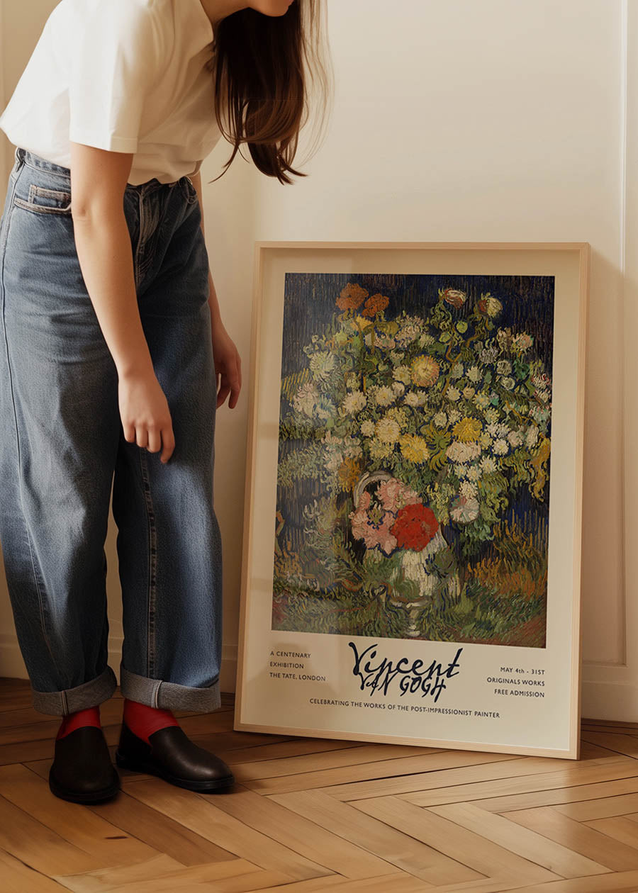 Vincent Van Gogh Bouquet of Flowers Exhibition Poster