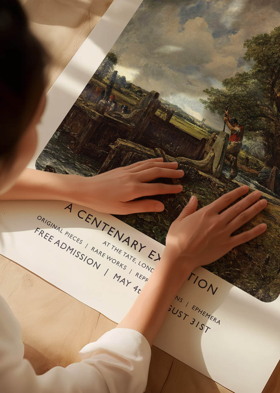 John Constable centenary exhibition poster