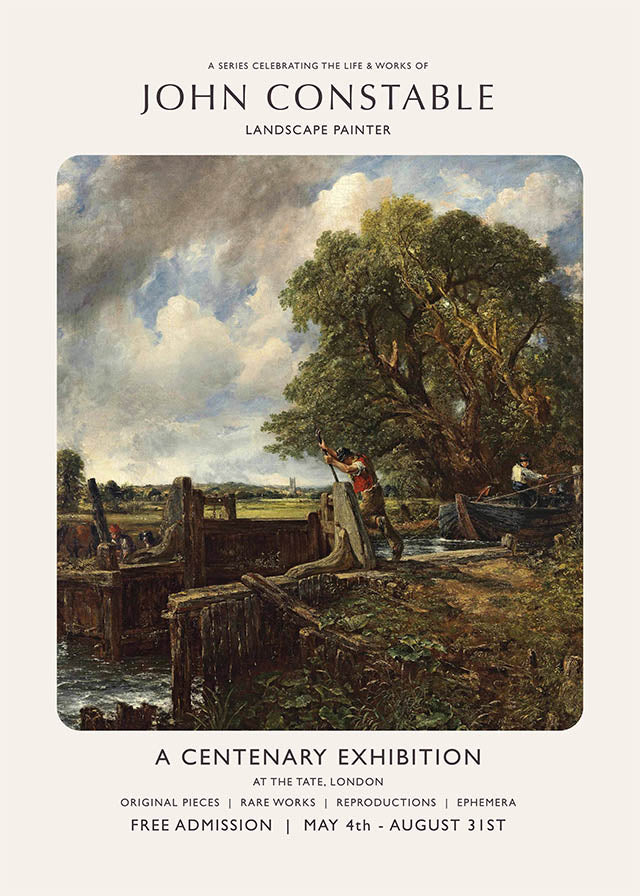 John Constable centenary exhibition poster