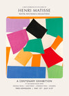 Matisse paper cutouts centenary exhibition poster