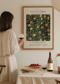 William Morris Leaves Pattern centenary exhibition poster