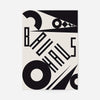 Bauhaus Sharp Angled Letters Black & White Print