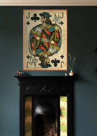 Vintage Playing Card Print - Jack of Clubs