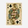Vintage Playing Card Print - Queen of Spades