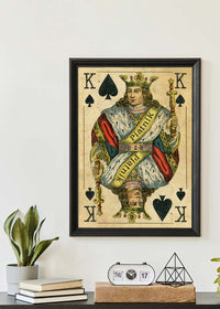 Vintage Playing Card Print - King of Spades