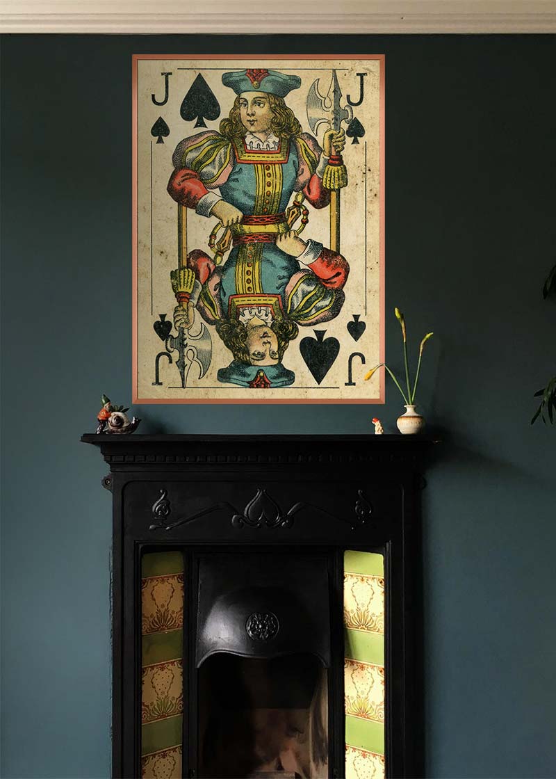 Vintage Playing Card Print - Jack of Spades