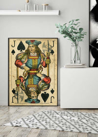 Vintage Playing Card Print - Jack of Spades