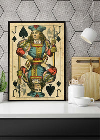 Vintage Playing Card Print - Jack of Spades