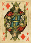 Vintage Playing Card Print - King of Diamonds