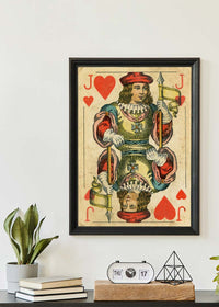 Vintage Playing Card Print - Jack of Hearts