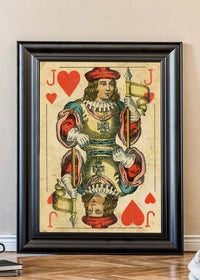 Vintage Playing Card Print - Jack of Hearts