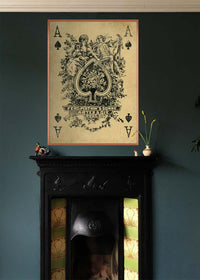 Vintage Playing Card Print - Ace of Spades