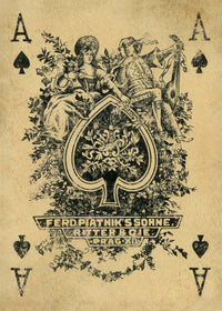 Vintage Playing Card Print - Ace of Spades