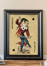 Vintage Playing Card Print - Joker