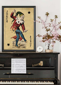 Vintage Playing Card Print - Joker