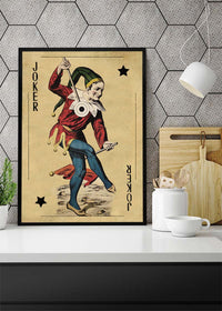 Vintage Playing Card Print - Joker