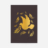 Gold Peace Dove Christmas Print