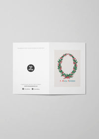 Vintage Merry Christmas A6 Christmas Greetings Card