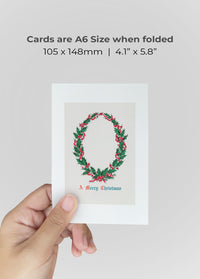 Vintage Merry Christmas A6 Christmas Greetings Card