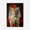 Christmas Tiger Animal Portrait Print