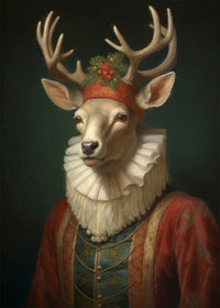 Christmas Card 6 Pack #3 (Panther, Giraffe, Fox, Lady Deer, Rat, Bull)