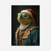 Christmas Turtle Animal Portrait Print