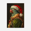 Christmas Parrot Animal Portrait Print