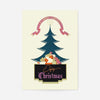 Vintage Christmas Graphic Design Poster Print