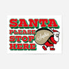 Santa Please Stop Here Custom Sack Print