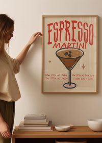 Cocktail Recipe Poster Print - Espresso Martini