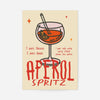 Cocktail Recipe Poster Print - Aperol Spritz