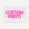 Custom Neon Sign Landscape White Marble