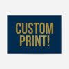 Gold Glitter Personalised Text Print