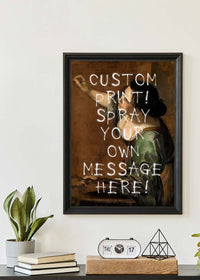 Custom Spraypaint Print - Self-Portrait as the Allegory of Painting