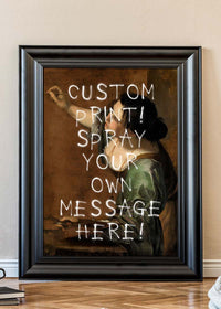 Custom Spraypaint Print - Self-Portrait as the Allegory of Painting