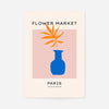 Paris Flower Market Minimal Vase Print