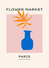 Paris Flower Market Minimal Vase 40x50cm Matte Clearance Print