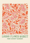 London Flower Market Covent Garden Print Free Gift!