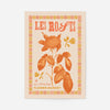 Les Roses Vintage Typography Letterpress Print