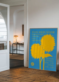 Flos Solis maior Sunflower Flower Market print