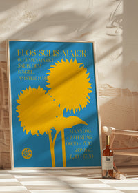 Flos Solis maior Sunflower Flower Market print