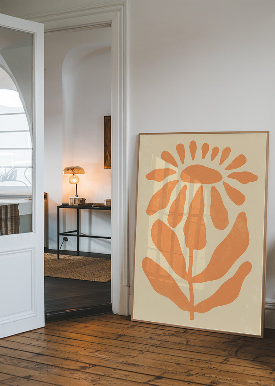 Simple Daisy Shape Flower Print