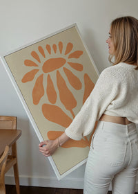 Simple Daisy Shape Flower Print