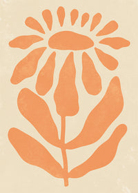 Simple Daisy Shape Flower Print