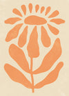Simple Daisy Shape Flower Print