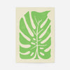 Simple Green Leaf Paint Print